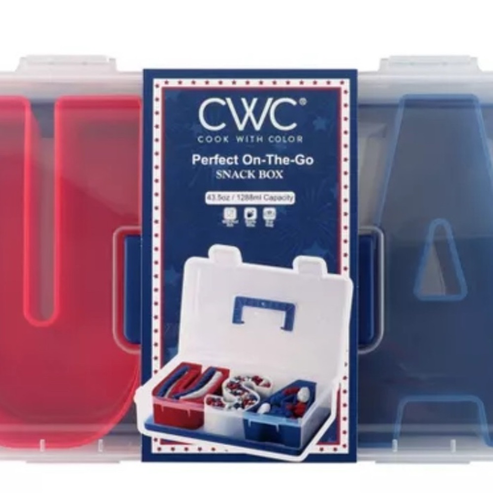 Red and Blue Snack Box